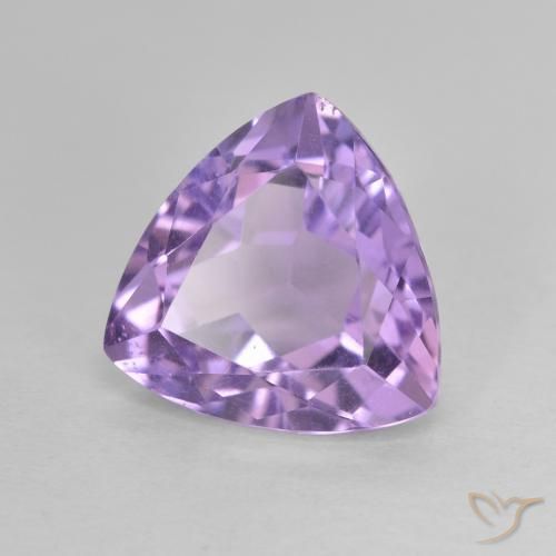 Améthyste Violet moyen naturelle Trillion, 2.98 ct, VS
