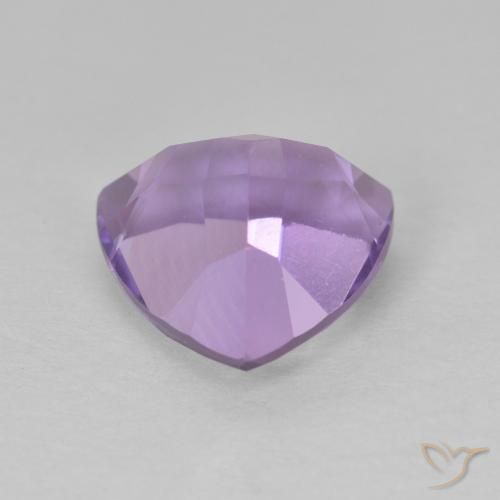 Améthyste Violet moyen naturelle Trillion, 3.24 ct, VVS-VS