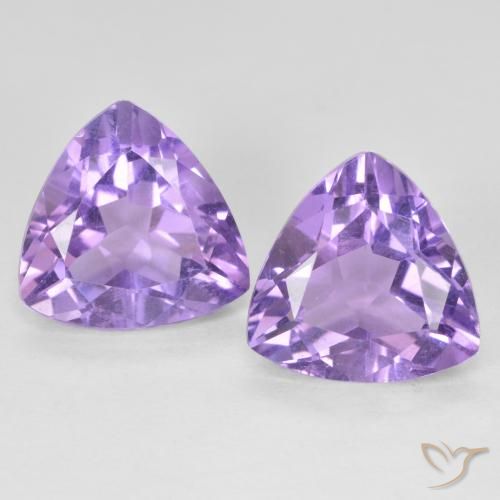 Shop natural 5.59ct Violet moyen Améthyste gems, Trillion, from Brésil at GemSelect. In stock, global shipping!