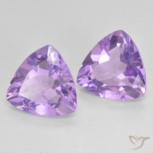Shop natural 5.59ct Violet moyen Améthyste gems, Trillion, from Brésil at GemSelect. In stock, global shipping!