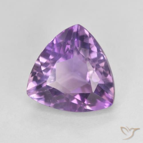 3.03ct Naturel Violet rose moyen Améthyste, Trillion, VVS-VS