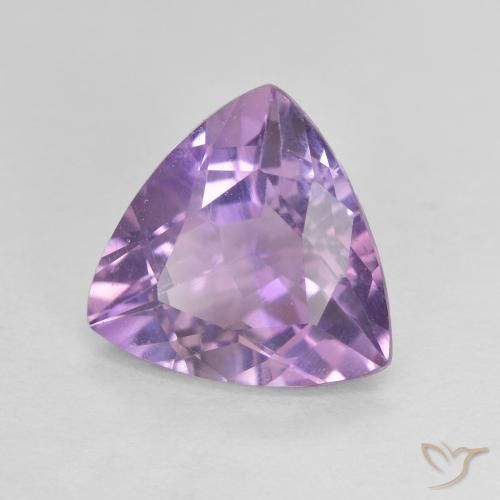 Améthyste Violet rose moyen naturelle Trillion, 2.66 ct, VVS-VS