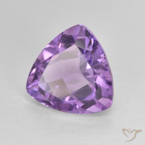 Améthyste Violet violacé naturelle Trillion, 3.19 ct, VVS-VS