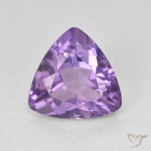 2.96ct Naturel Violet Rosâtre Améthyste, Trillion, VVS-VS