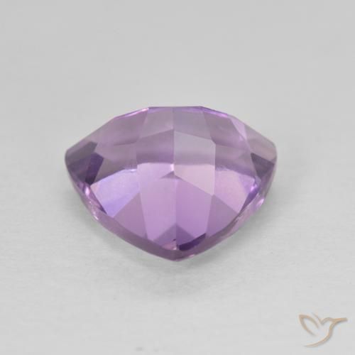 Améthyste Violet Rosâtre naturelle Trillion, 2.96 ct, VVS-VS