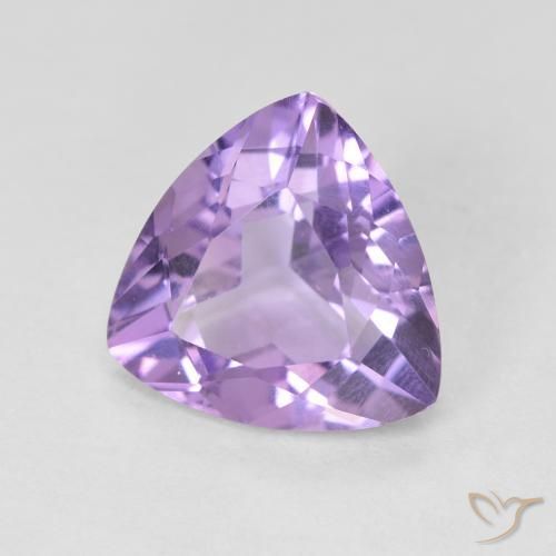 Améthyste Violet moyen naturelle Trillion, 2.58 ct, VVS-VS