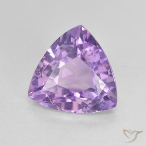 Améthyste Violet Rosâtre naturelle Trillion, 2.91 ct, VVS-VS