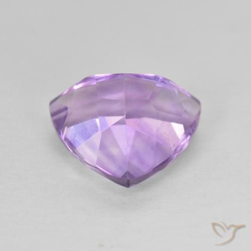 Améthyste Violet Rosâtre naturelle Trillion, 2.91 ct, VVS-VS