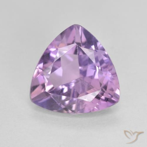 2.73ct Naturel Violet rose moyen Améthyste, Trillion, VVS-VS