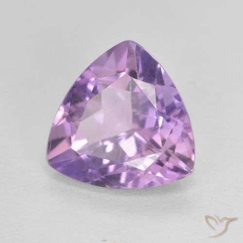 Améthyste Violet rose moyen naturelle Trillion, 2.73 ct, VVS-VS