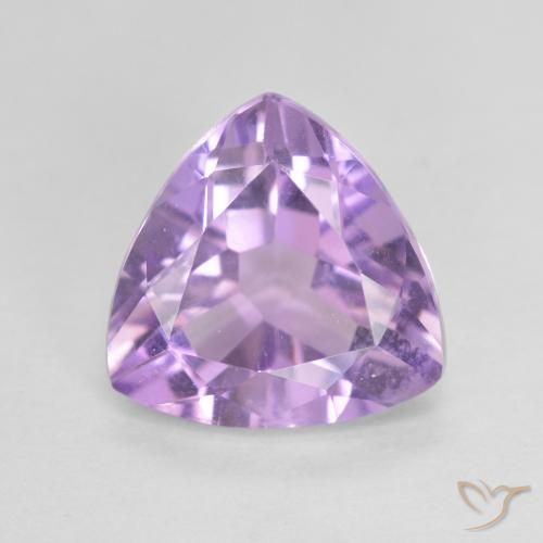 2.92ct Naturel Violet rose moyen Améthyste, Trillion, VVS-VS