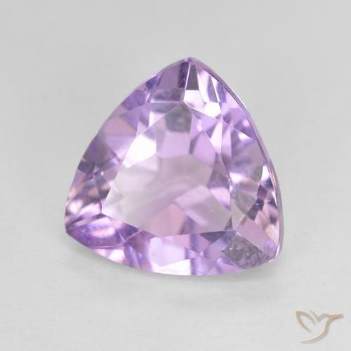 Améthyste Violet rose moyen naturelle Trillion, 2.92 ct, VVS-VS
