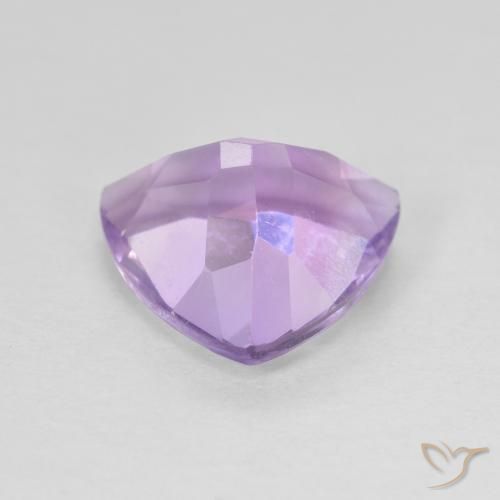 Améthyste Violet rose moyen naturelle Trillion, 2.92 ct, VVS-VS
