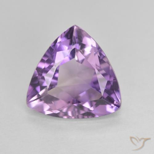 2.58ct Naturel Medium Light Purplish-Violet Améthyste, Trillion, VVS-VS