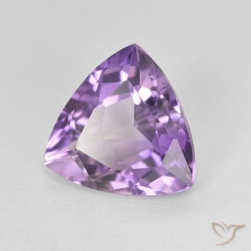 Améthyste Medium Light Purplish-Violet naturelle Trillion, 2.58 ct, VVS-VS