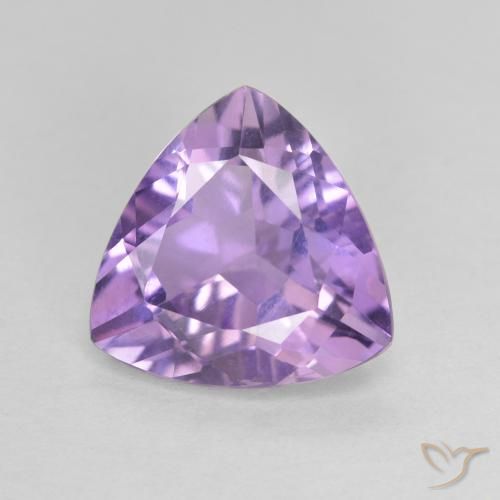 Améthyste Violet Iris naturelle Trillion, 2.61 ct, VVS-VS