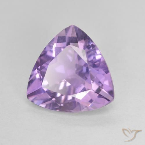 Améthyste Violet Iris naturelle Trillion, 2.61 ct, VVS-VS