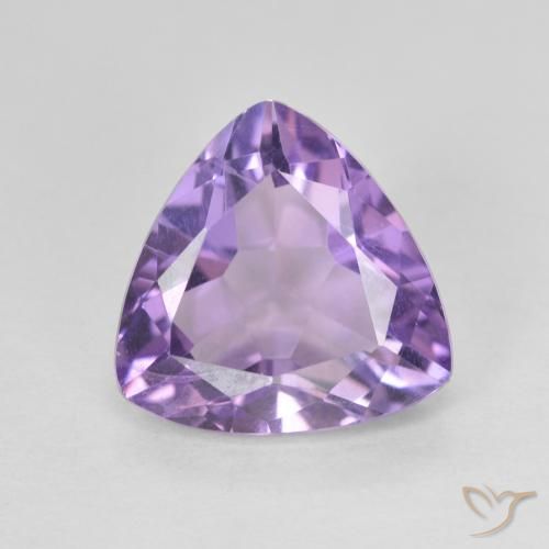 2.74ct Naturel Violet rose moyen Améthyste, Trillion, VVS-VS