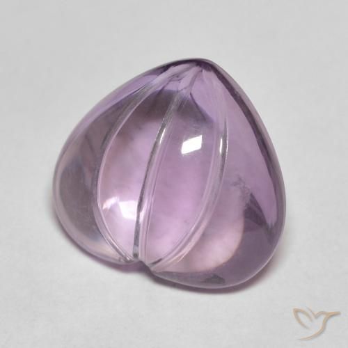 Améthyste Magenta naturelle Cœur, 6.07 ct, Transparent