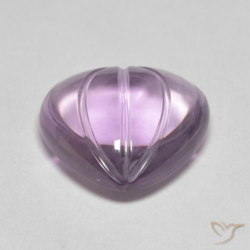 Améthyste Magenta naturelle Cœur, 6.07 ct, Transparent