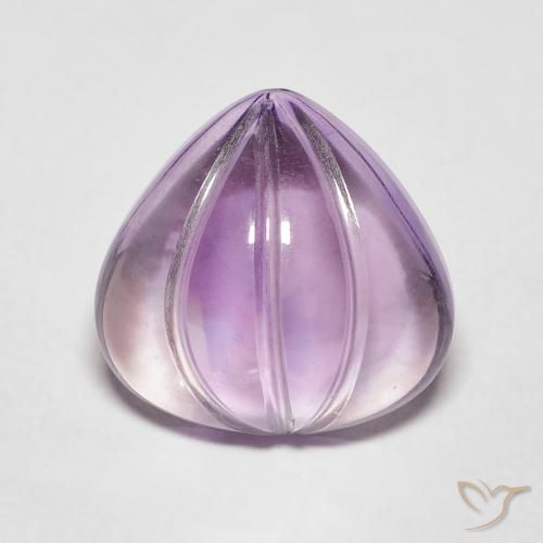 4.11ct Naturel Violet Sangria Améthyste, En forme de poire, Transparent