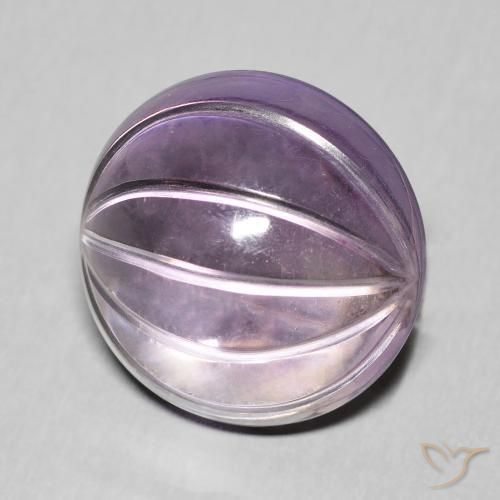 Améthyste Light-Medium Violet naturelle ovale, 10.21 ct, Transparent