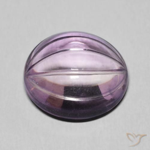Améthyste Light-Medium Violet naturelle ovale, 10.21 ct, Transparent