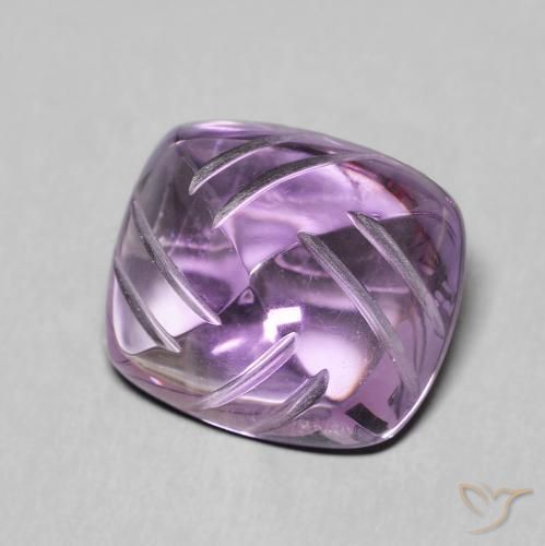 Améthyste Medium Light Purplish-Violet naturelle Fantaisie, 6.81 ct, Transparent