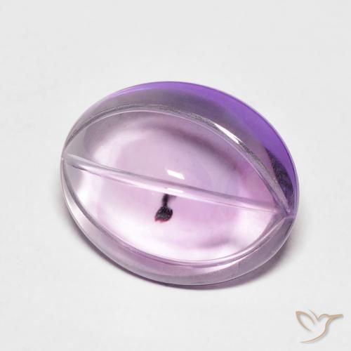 Améthyste Violet clair naturelle ovale, 6.83 ct, Transparent