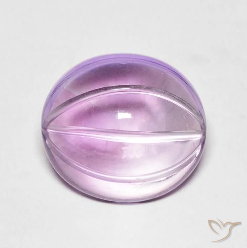5.72ct Naturel Violet Rosâtre Améthyste, ovale, Transparent