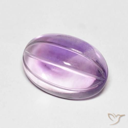 Améthyste Violet Sangria naturelle ovale, 6.36 ct, Transparent
