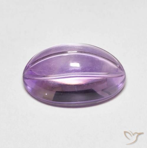 Améthyste Violet Sangria naturelle ovale, 6.36 ct, Transparent
