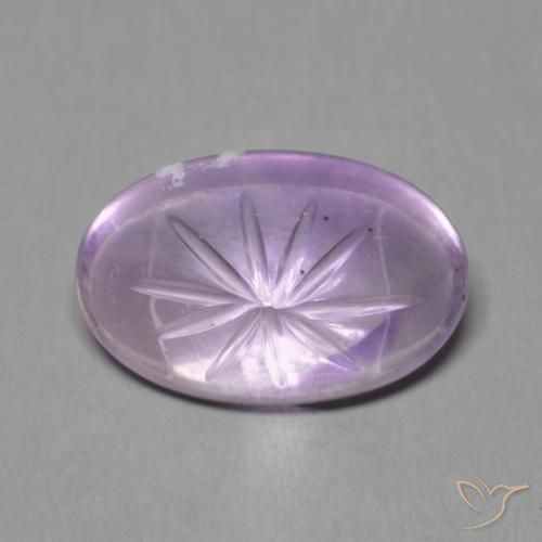 5.61ct Naturel Violet Iris Améthyste, ovale, Transparent