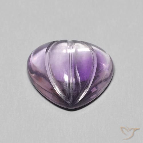 Améthyste Medium Light Purplish-Violet naturelle En forme de poire, 5.56 ct, Transparent