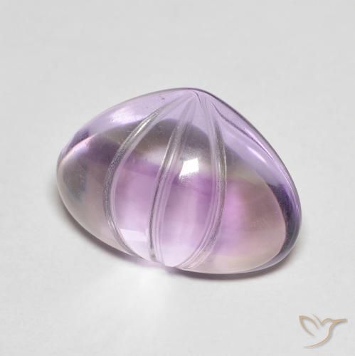 Améthyste Violet moyen naturelle En forme de poire, 5.90 ct, Transparent