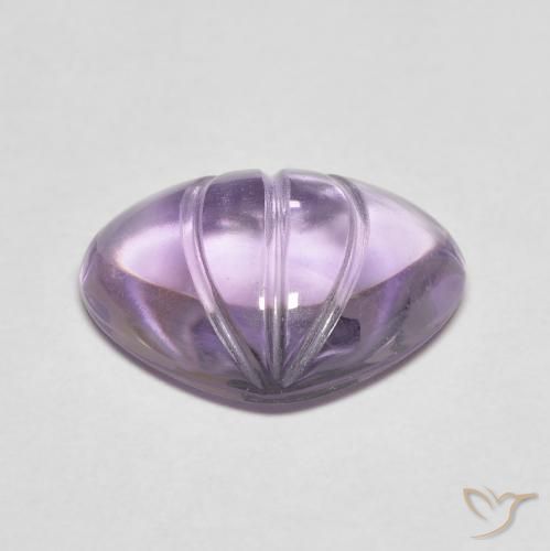 Améthyste Violet moyen naturelle En forme de poire, 5.90 ct, Transparent