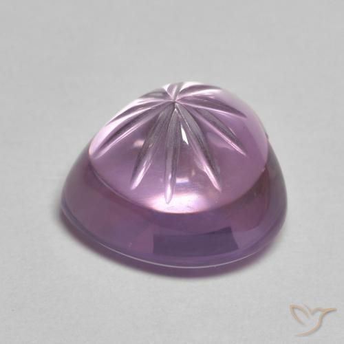 Améthyste Violet moyen naturelle Cœur, 5.59 ct, Transparent