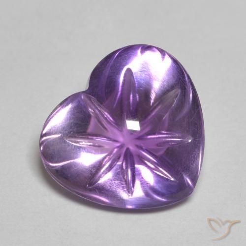 Améthyste Violet moyen naturelle Cœur, 3.70 ct, Transparent
