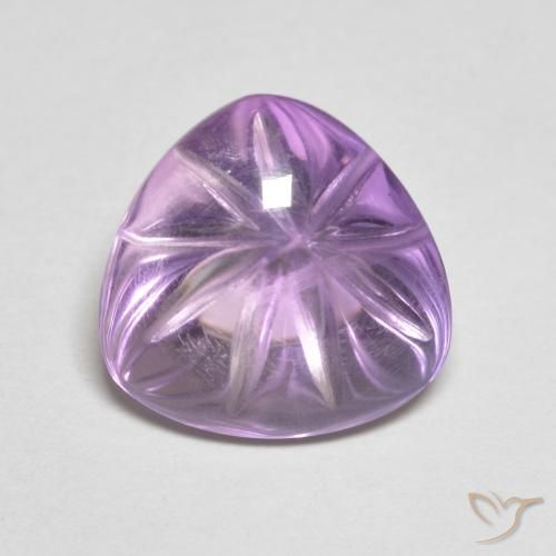 6.10ct Naturel Violet moyen Améthyste, Trillion, Transparent