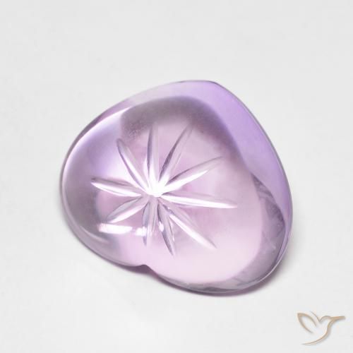 Améthyste Violet Iris naturelle Cœur, 6.53 ct, Transparent