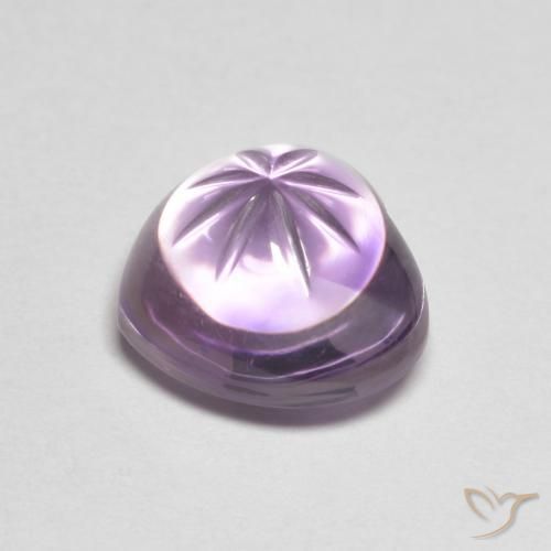 Améthyste Violet iris profond naturelle Cœur, 4.57 ct, Transparent
