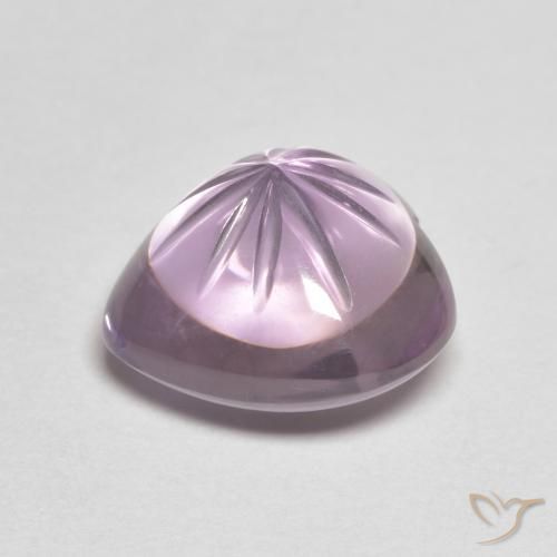 Améthyste Violet Iris naturelle Cœur, 5.76 ct, Transparent