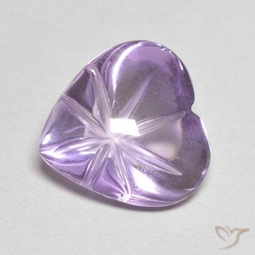 Améthyste Violet moyen naturelle Cœur, 5.23 ct, Transparent