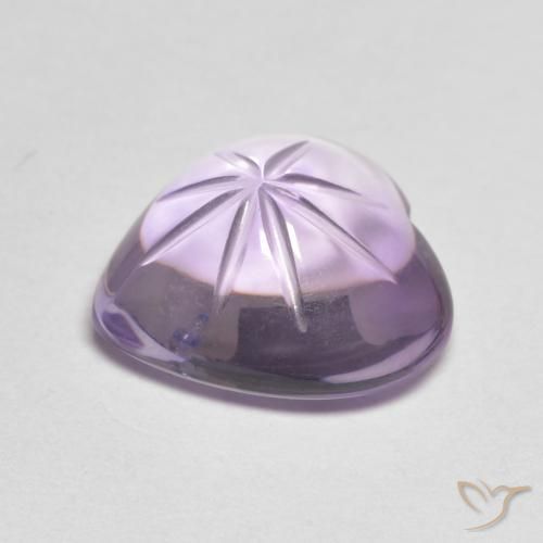 Améthyste Violet moyen naturelle Cœur, 5.23 ct, Transparent