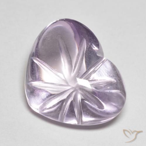 Améthyste Violet clair naturelle Cœur, 9.41 ct, Transparent
