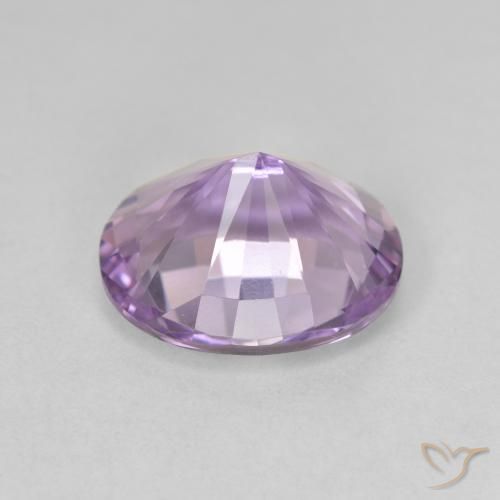 Améthyste Violet clair naturelle ovale, 3.53 ct, VVS
