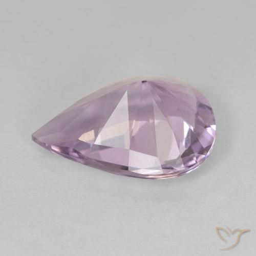 Améthyste Violet moyen naturelle En forme de poire, 3.44 ct, VVS
