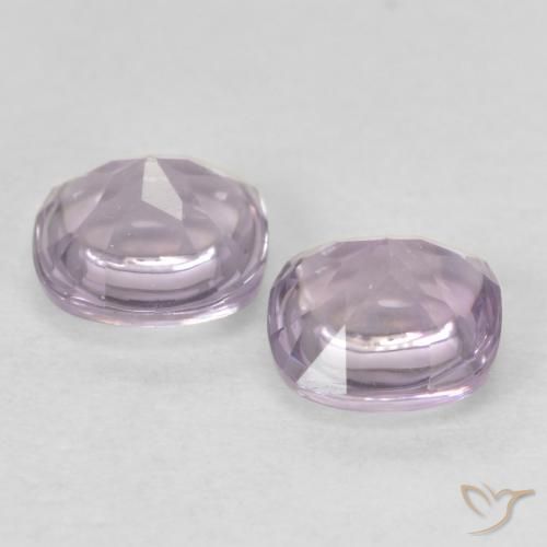 Shop natural 1.06ct Blanc rose violacé Améthyste gems, Coussin, from Brésil at GemSelect. In stock, global shipping!