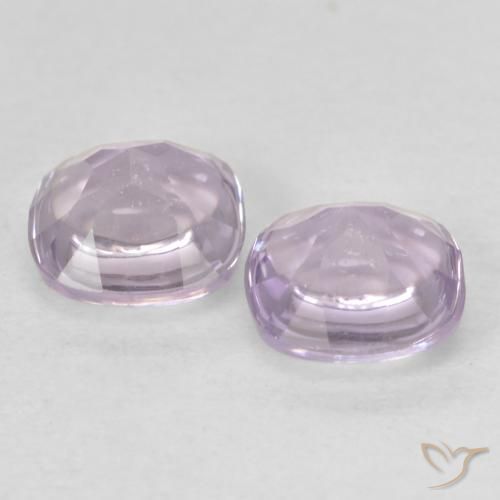 Shop natural 1.08ct Blanc rose violacé Améthyste gems, Coussin, from Brésil at GemSelect. In stock, global shipping!
