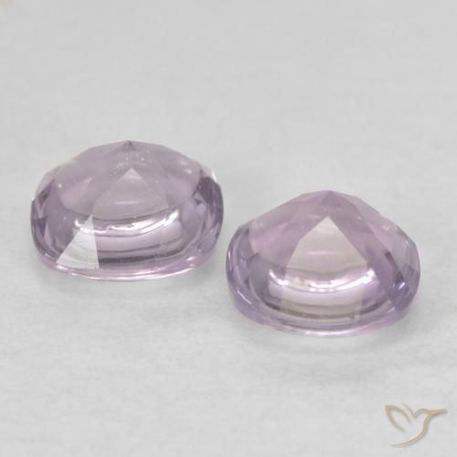 Shop natural 1.05ct Blanc rose violacé Améthyste gems, Coussin, from Brésil at GemSelect. In stock, global shipping!